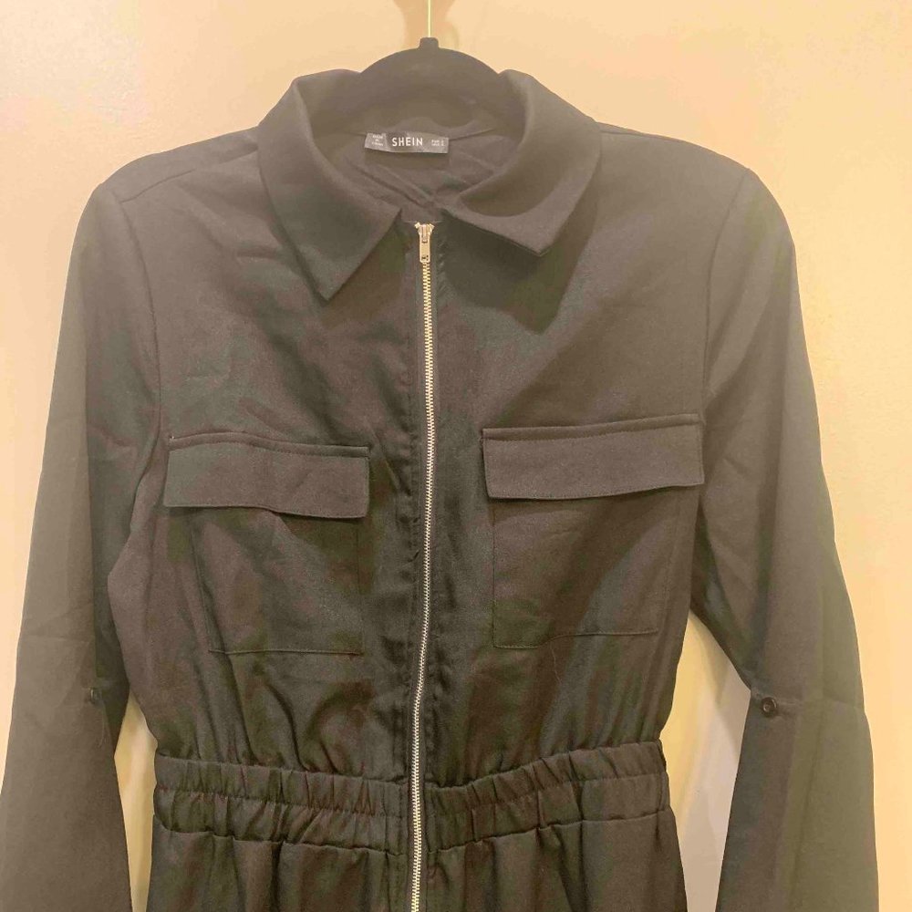 Black Utility Jumpsuit